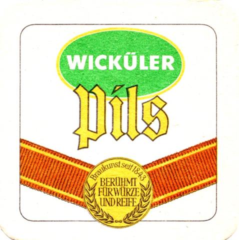 wuppertal w-nw wick pils qu 2a (185-u sticker berühmt-gelb)